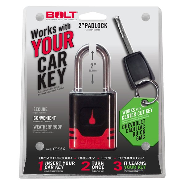 Bolt Lock® Chevy Silverado 1500 2014 Padlock for Center Cut Keys