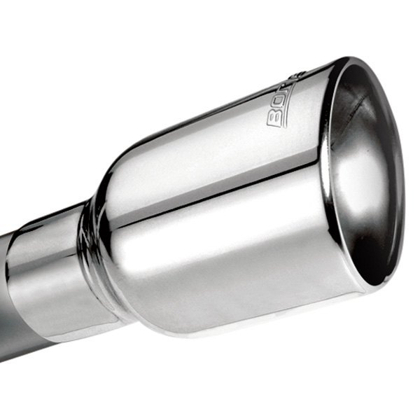 Borla® 20155 Stainless Steel Round Rolled Edge Angle Cut ClampOn