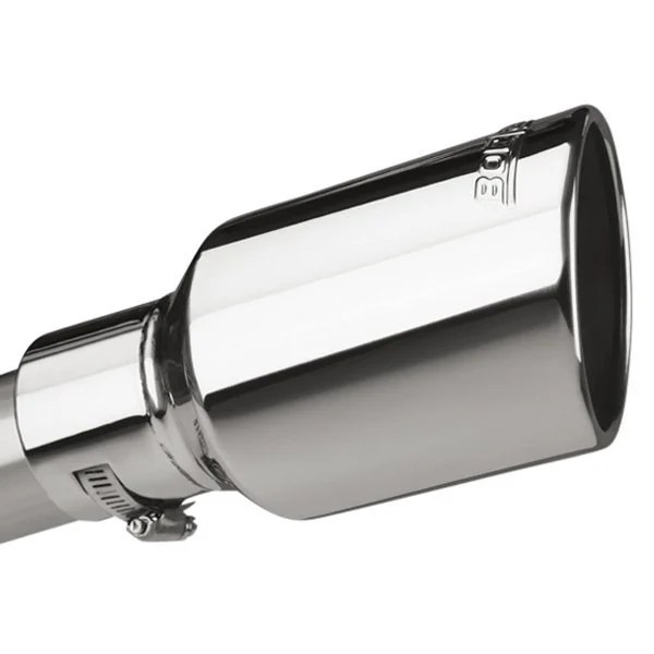 Borla® 20156 Stainless Steel Round Rolled Edge Angle Cut ClampOn