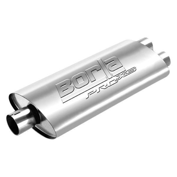 Borla® 400487 Pro XS™ Stainless Steel Oval Notched Gray Exhaust