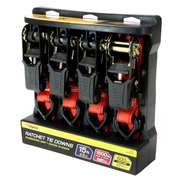 CargoLoc® 42463 1" x 15' Ratchet Tie Down Straps
