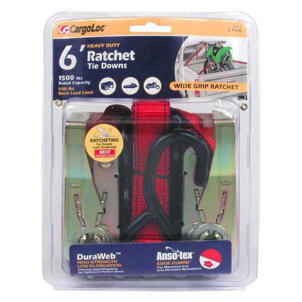 CargoLoc® 84011 1" x 6' Ratchet Tie Down Straps