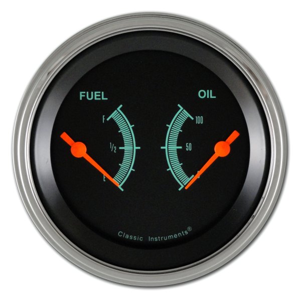 Classic Instruments® GS72SLC GStock Series 33/8" Fuel Level & Oil