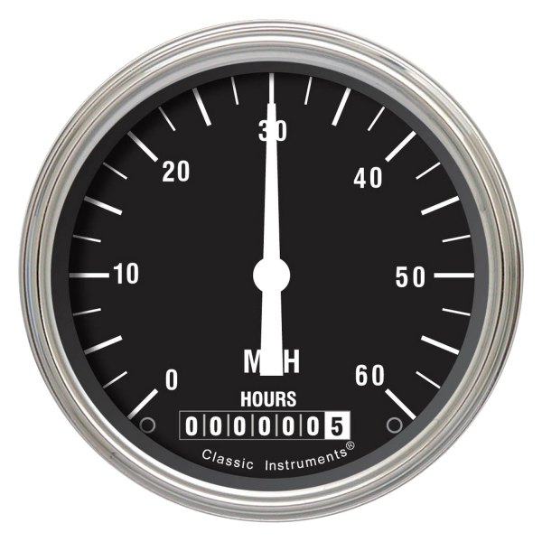 Classic Instruments® LSHR Hot Rod Series 33/8" Low Speed Speedometer