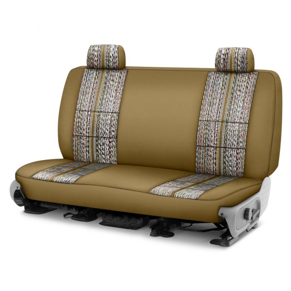 Coverking® CSC1D5FD7660 Saddle Blanket 1st Row Tan Custom Seat Covers