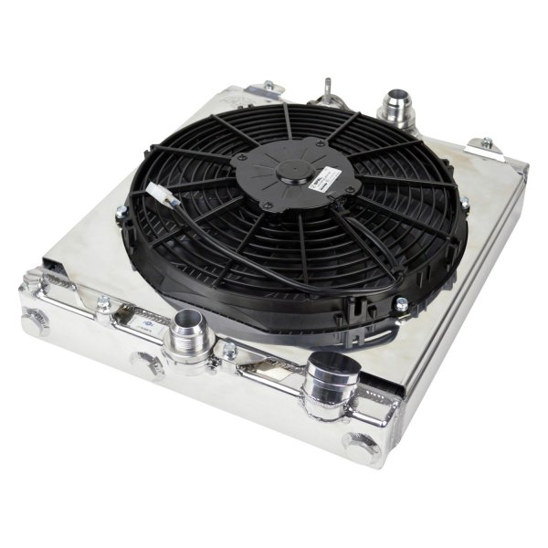 CSF® 2858X Ultimate 1/2 Radiator with AllAluminum Fan Shroud and 12