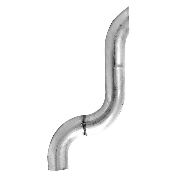 DieselTech® 834007 Specialty Curved Chrome Exhaust Stack (5" Inlet, 5