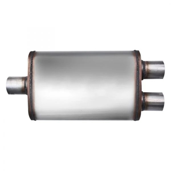 Different Trend® Flow II Series Stainless Steel Oval Gray Exhaust Muffler