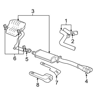 2008 Dodge Charger Exhaust - Manifolds, Mufflers, Clamps | CARiD