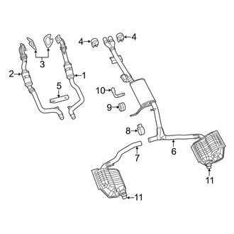 2013 Dodge Challenger OEM Exhaust Parts - Systems, Tips | CARiD
