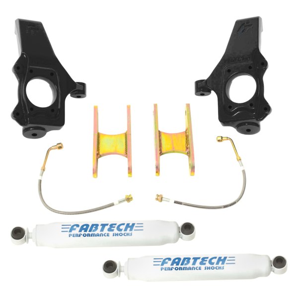 Fabtech® K1013 3" x 0" Spindle Front and Rear Suspension Lift Kit