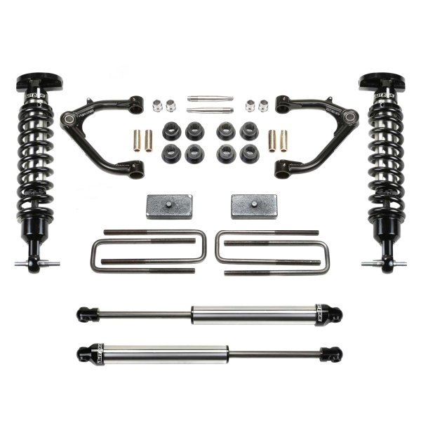 Fabtech® K1129DL 3.5" x 1.5" Budget Uniball UCA Front and Rear
