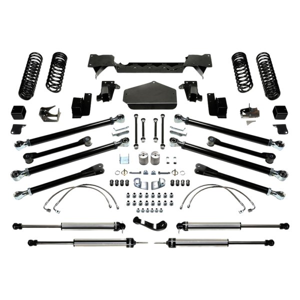 Fabtech® Jeep Wrangler 2017 5" x 5" Crawler Front and Rear LongTravel Suspension Lift Kit