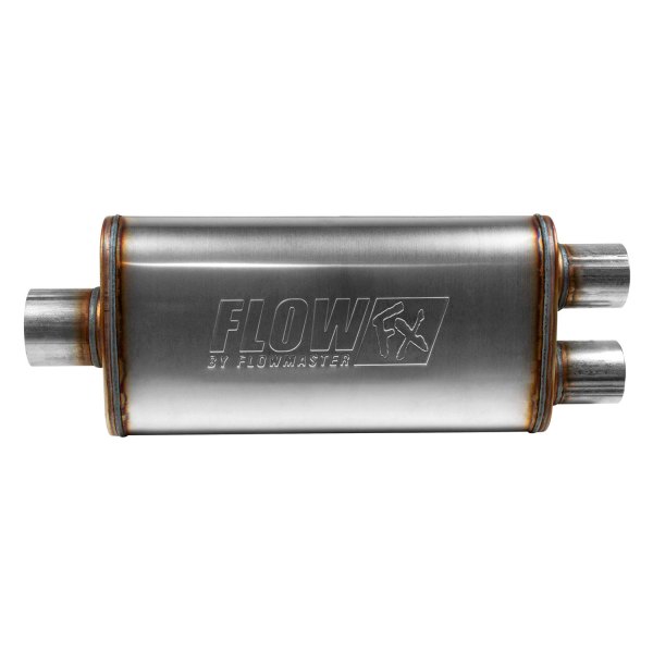 Flowmaster® 72288 FlowFX 409 SS Oval Gray Exhaust Muffler (3" Center