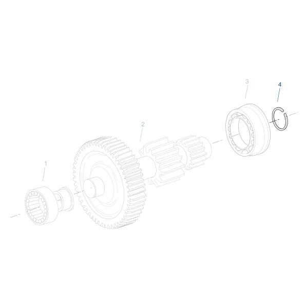 Fuller® 15253 Manual Transmission Input Shaft Snap Ring