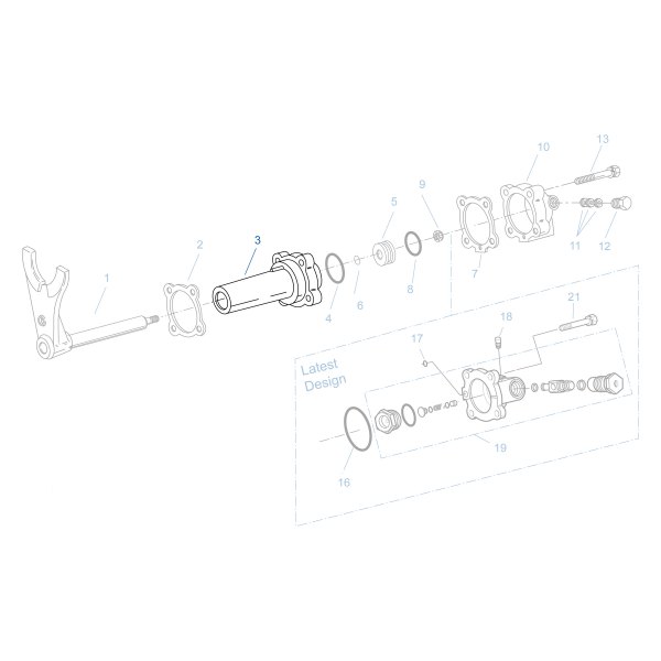 Fuller® 21609 Manual Transmission Gear Splitter Cylinder