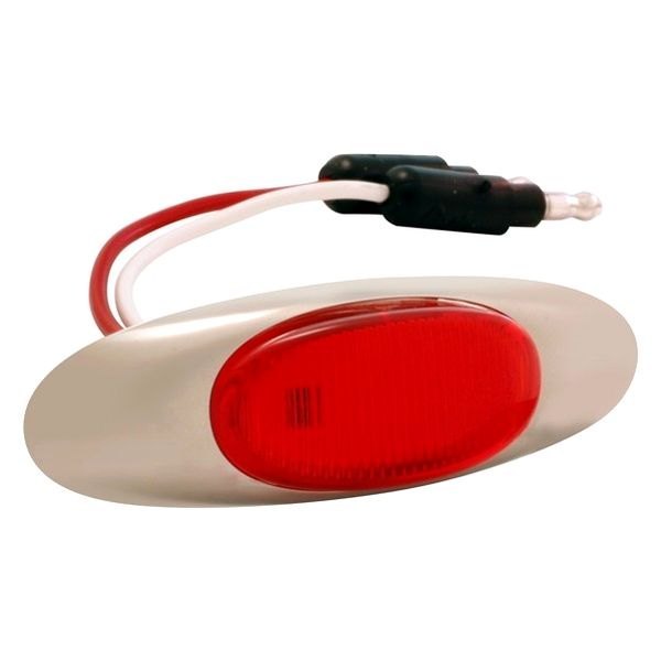 Grote® 47952 MicroNova™ Chrome Red Screw Mount LED Clearance Marker