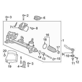 2023 Honda Odyssey Replacement Steering Rack & Pinion – CARiD.com
