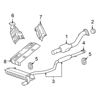 2012 Jeep Compass OEM Exhaust Parts | Systems, Tips — CARiD.com