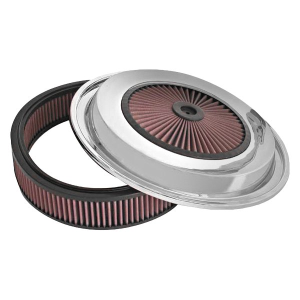 K&N® CE1503 Replacement Round Red Air Filter Kit with XStream