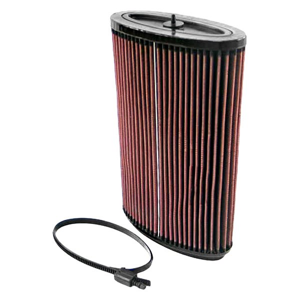 K&N® E2295 E Series Unique Red Air Filter (6.25" F x 7.438" BOL x 3.