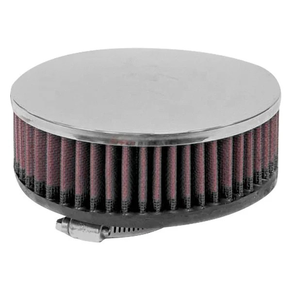 K&N® RC2400 Round Straight Red Air Filter (2" F x 5.125" OD x 2" H)