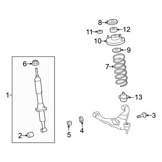2022 Lexus GX460 OEM Suspension Parts - Shocks, Struts | CARiD
