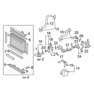 2008 Lexus GS350 OEM Engine Cooling Parts - Radiators | CARiD