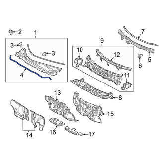 Lexus RX450h Hood Weatherstripping Seals — CARiD.com