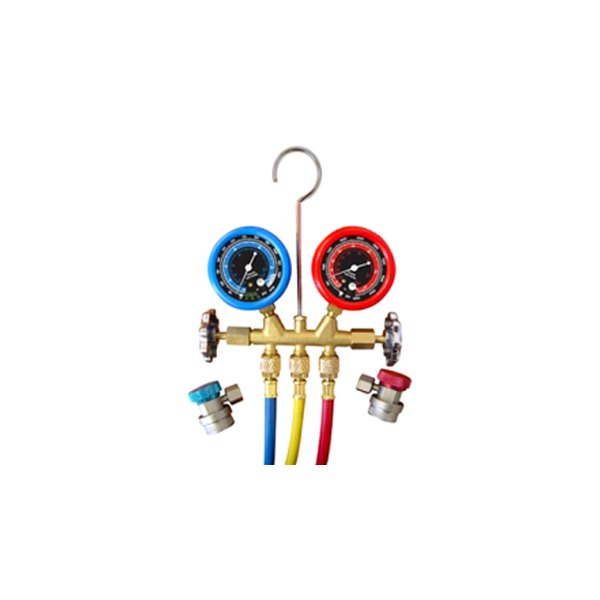 Mastercool® Brass Manifold Gauge Set