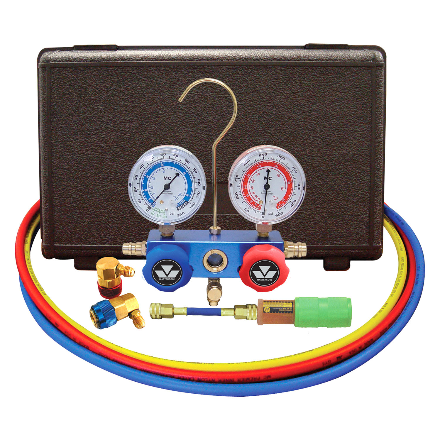Mastercool® 89660UV Aluminum R134a 2Way Manifold Gauge Set with 60