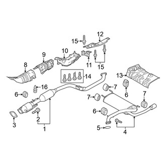 2012 Mazda 3 OEM Exhaust Parts - Systems, Tips | CARiD