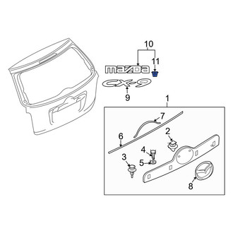 Mazda Miata MX-5 Trunk & Tailgate Hardware — CARID.com