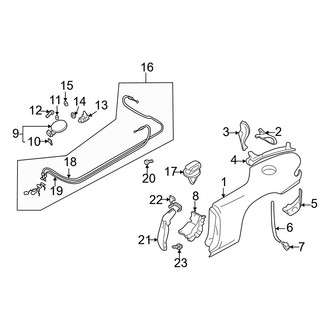 1999 Mazda Miata OEM Quarter Panels & Parts — CARiD.com