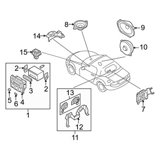 2013 Mazda Miata MX-5 OE Stereo Repair Parts | CARiD