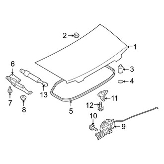 2007 Mazda Miata MX-5 Trunk & Tailgate Hinges | CARiD
