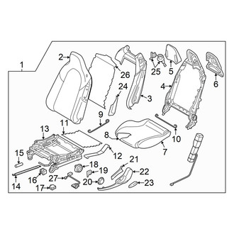 2017 Mazda Miata MX-5 Mazda OEM Seats - Racing, Sport | CARiD