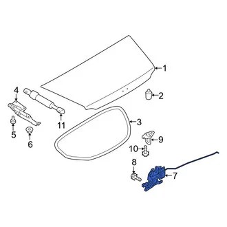 Mazda Miata MX-5 Trunk/Tailgate Handles & Locks — CARID.com
