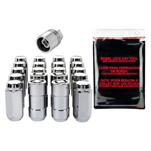 McGard® 84520 Chrome Silver Cone Seat Long Lug Wheel Installation Kit