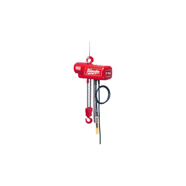 Milwaukee® 9573 2 t 20' 1Phase Electric Chain Hoist