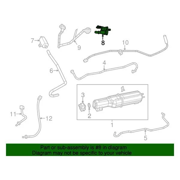 Mopar® Dodge Durango 2014 Vapor Canister Purge Valve