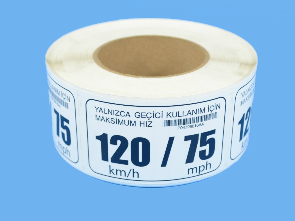 Mopar® 04726616AA Temporary Spare Tire Warning Label