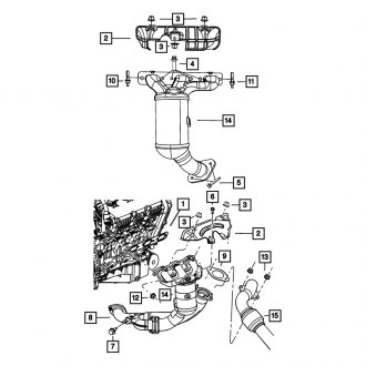 Chrysler Pacifica OEM Exhaust Parts | Systems, Tips, Pipes — CARiD.com