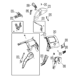 Jeep Compass Replacement Quarter Panels | CARiD