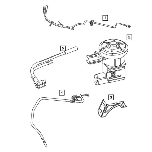 Mopar® 52121643AB HVAC Air Valve Vacuum Actuator Harness