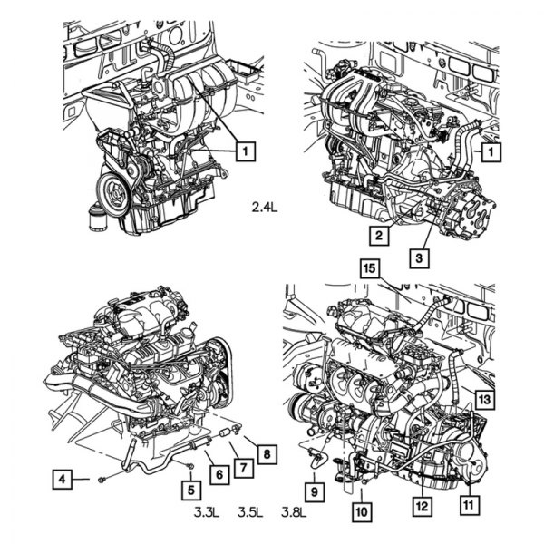 Mopar® 55055694 HVAC Heater Hose Seal