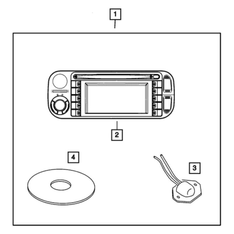 Mopar® 56043286AB Infotainment Display