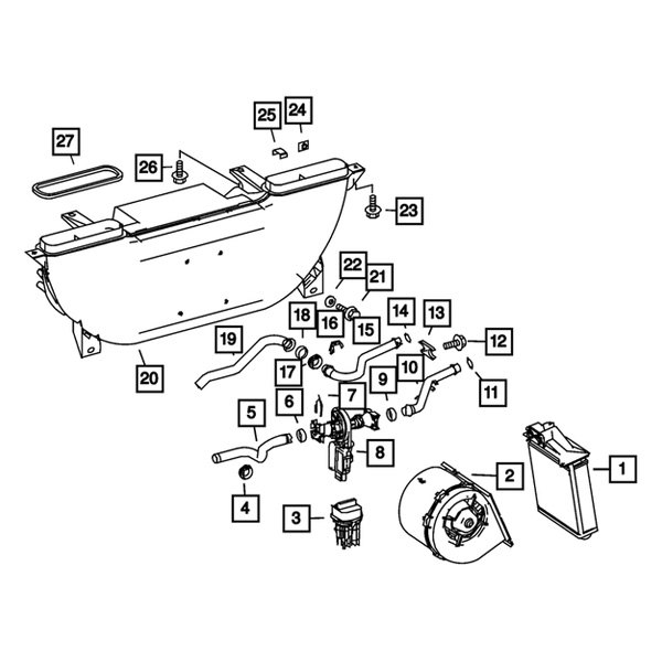Mopar® 68012624AA HVAC Heater Hose Seal