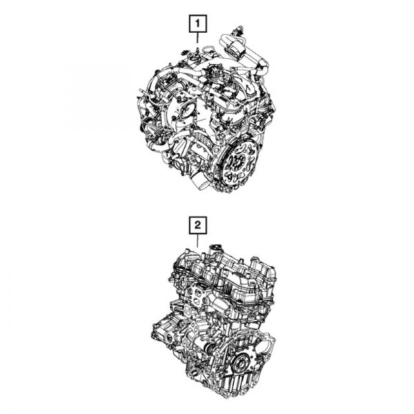 Mopar® 68273636CA Long Block Engine