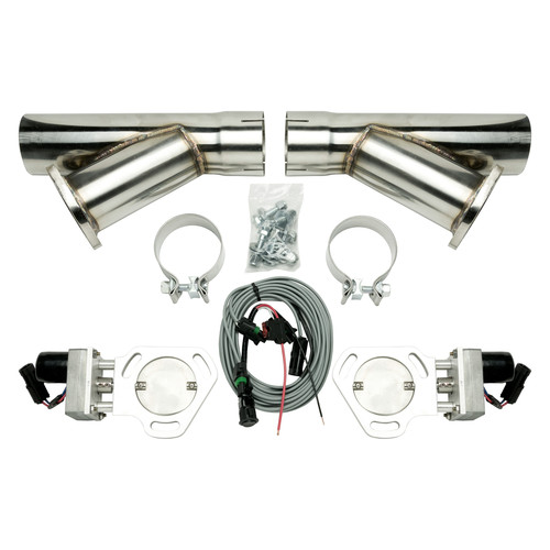 Pypes Performance Exhaust® HVE10K3 Dual Electric CutOut Kit with Y